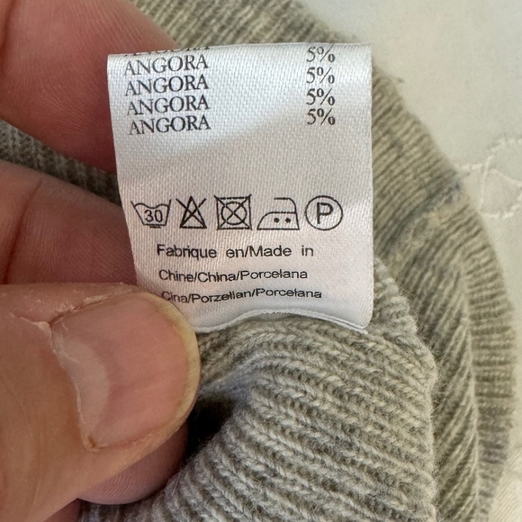 Sweewe Paris Women's Lightweight Angora Blend Sweater Dress Small Polar Bear - Picture 9 of 14